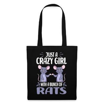 Rat sayings | Domestic Rat Rodents Gift Ideas - Tote Bag - black - Front