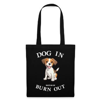 Bureau de chien Chien Propriétaire de chien Chiot Travail de travail - Sac en tissu - noir - Devant