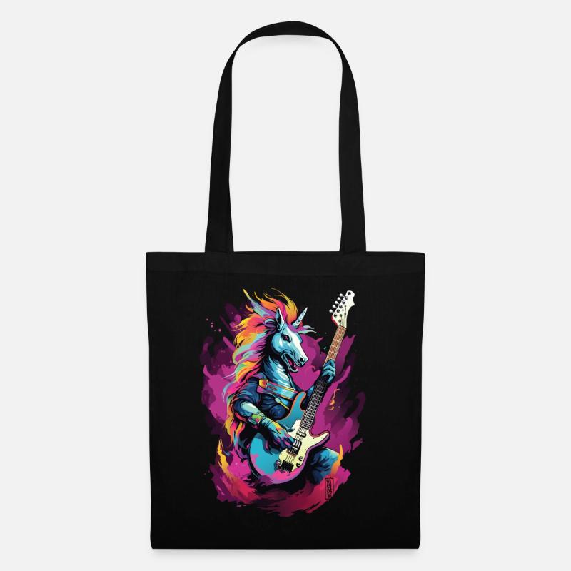 Rock Unicorn - Stoffbeutel - Schwarz