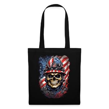 U.S. Fire Brigade Skulls - Tote Bag - black - Front