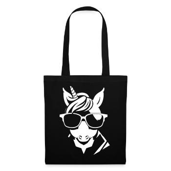 Funny Unicorns Wearing Sunglasses Cool Unicorn - Tote Bag - black - Front