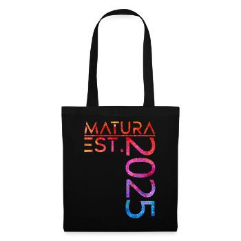 Matura EST. 2025 - Stoffbeutel - Schwarz - Vorne