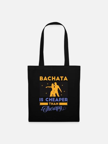 Bachata, Bachata tanzen, latin - Stoffbeutel - Schwarz