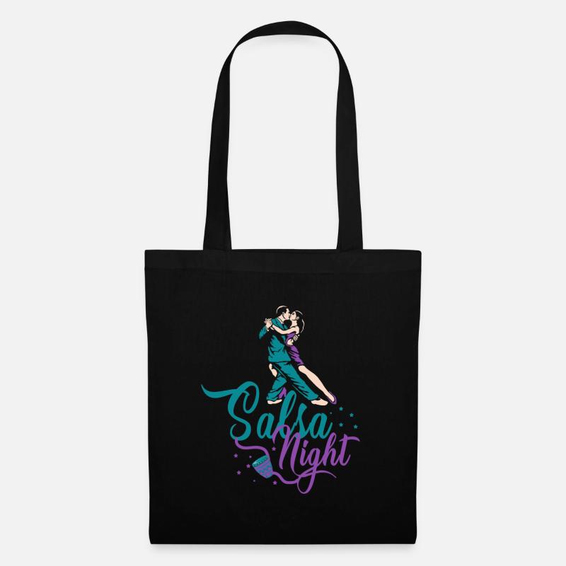 Salsa, Salsa latin, Latein Tanz - Stoffbeutel - Schwarz