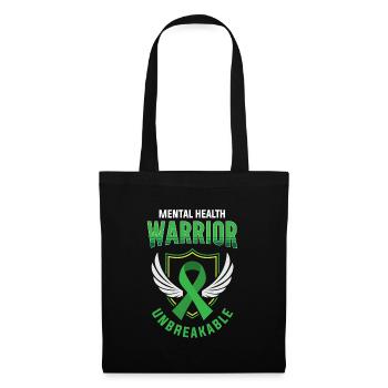 Santé mentale, santé mentale - Sac en tissu - noir - Devant