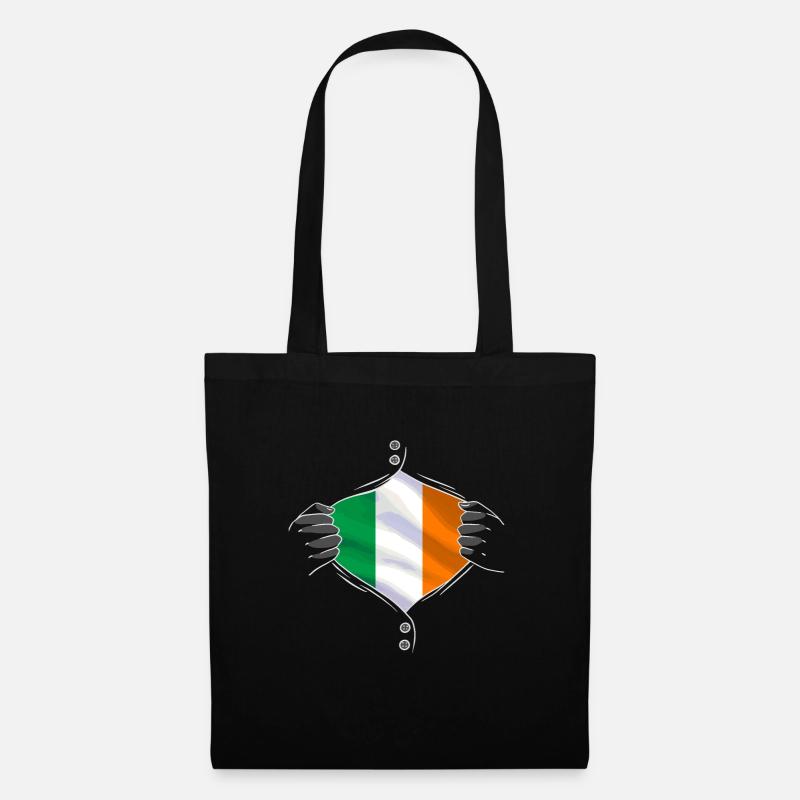 Ireland flag proud irish - Stoffbeutel - Schwarz