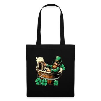 Bathing Leprechaun (Irish Leprechaun) - Tote Bag - black - Front