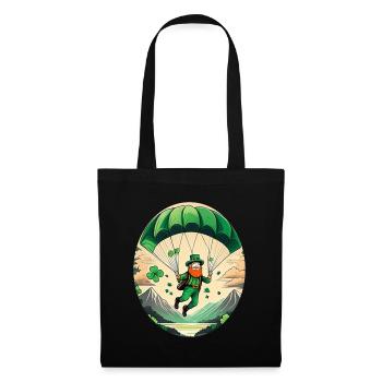 Parapente Trèfle de la Saint-Patrick - Sac en tissu - noir - Devant