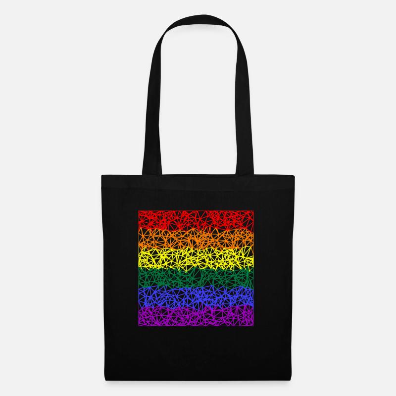 rainbow - Stoffbeutel - Schwarz