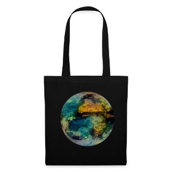 Planète terre - Sac en tissu - noir - Devant