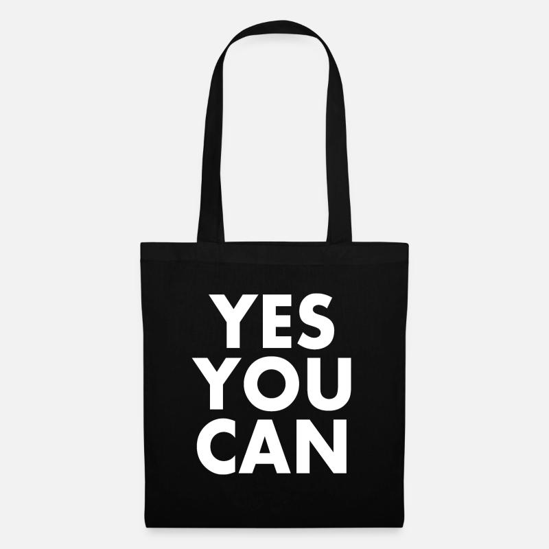 Yes you can - Stoffbeutel - Schwarz