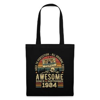 Birthday September 1984 Vintage September 1984 - Tote Bag - black - Front
