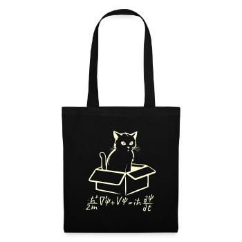 Schrödingers Katze - Stoffbeutel - Schwarz - Vorne