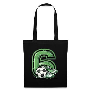 Fotboll 6 år - Tygväska - svart - Fram