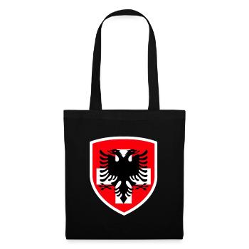 Albanien - Schweiz - Kosovo - Stoffbeutel - Schwarz - Vorne
