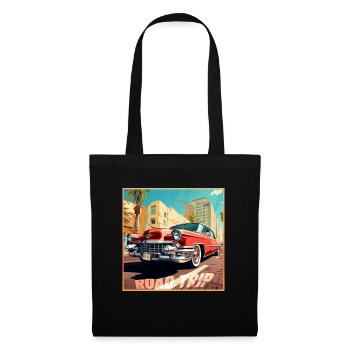 Road Trip,Car,America,Catoon Look - Tote Bag - black - Front