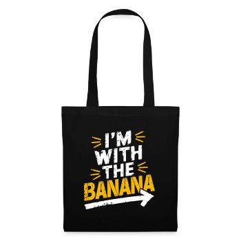 I'm With The Banana Costume Matching Couple - Tote Bag - black - Front