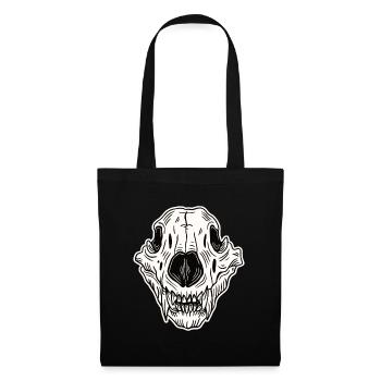 Skull Skeleton Skull Horror Cadeau d’Halloween - Sac en tissu - noir - Devant