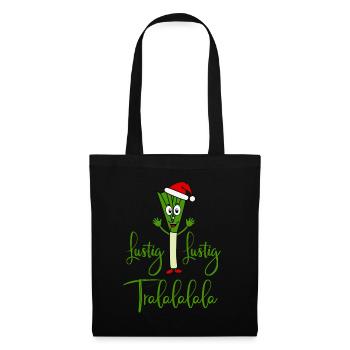 Nikolauch Drôle Drôle Tralalalala Dites Poireau - Sac en tissu - noir - Devant