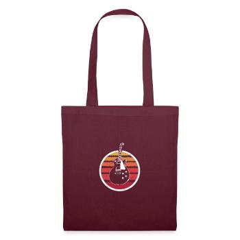 LP Guitar White - Tote Bag - burgundy - Front