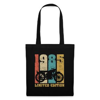 Vintage Moto 1985 Rétro Cadeau D'anniversaire - Sac en tissu - noir - Devant