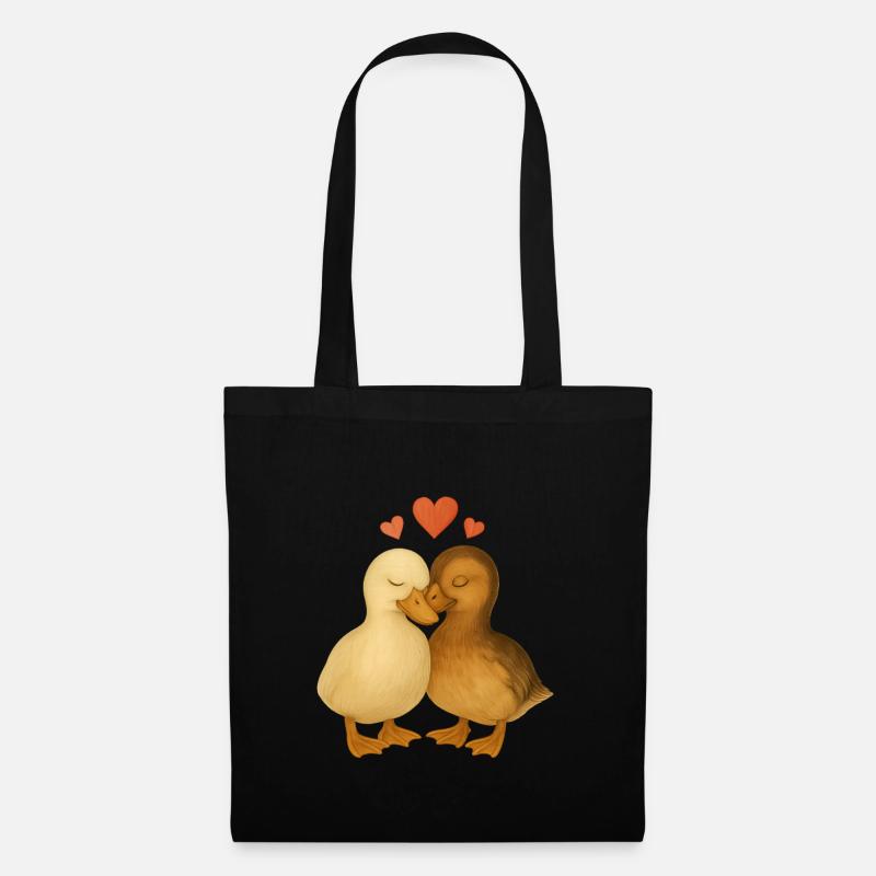 Duck good, love good – cuddly ducks - Tote Bag - black