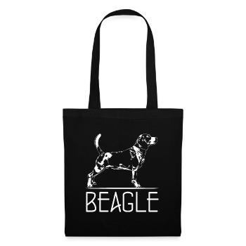 BEAGLE Dog Portrait Dog Dogs Wilsigns Hunting Dog - Tote Bag - black - Front