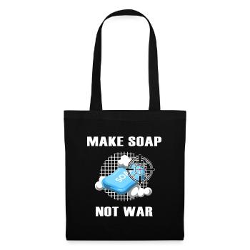 soap soap carver make soap not war - Tote Bag - black - Front