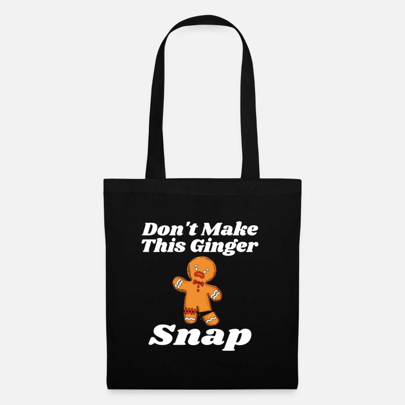Don't Make This Ginger Snap Redhead Gift Christmas - Tote Bag - black
