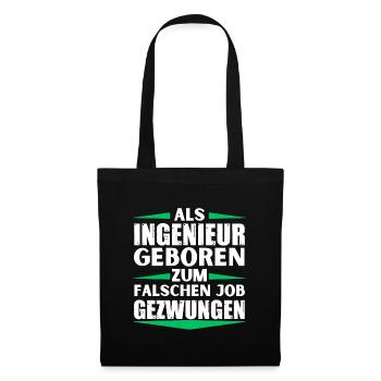 Engineer landed in the wrong job - Tote Bag - black - Front