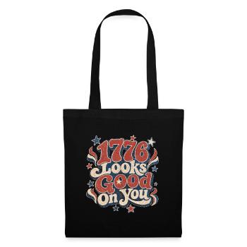 1776 te va bien - Sac en tissu - noir - Devant