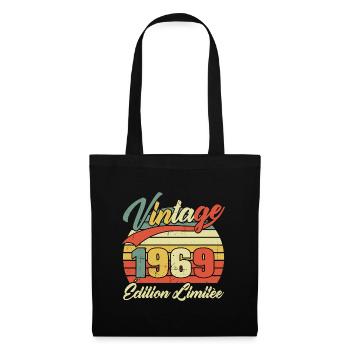 Cadeau D'anniversaire Vintage 1969 Édition Limitée - Sac en tissu - noir - Devant