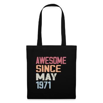 Mai 1971 Anniversaire 1971 Retro 1971 Mai Vintage - Sac en tissu - noir - Devant
