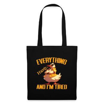 Everything Hurts And I'm Tired, Ducks Lover - Duck - Tote Bag - black - Front