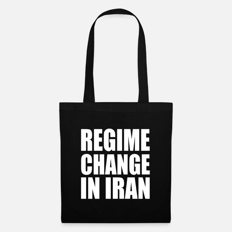 Regime change in iran - Stoffbeutel - Schwarz