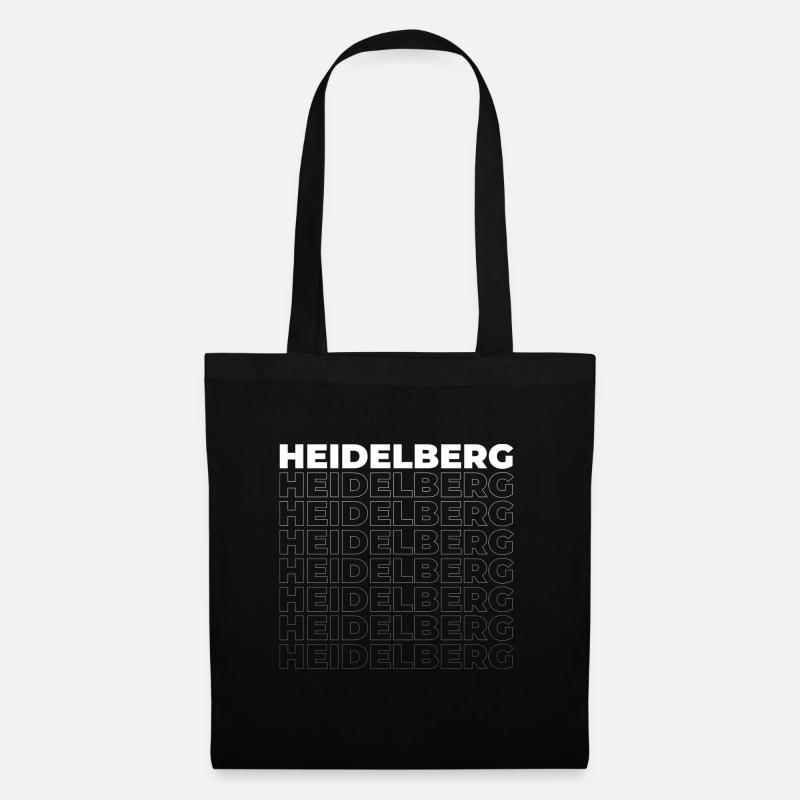 Heidelberg - Stoffbeutel - Schwarz