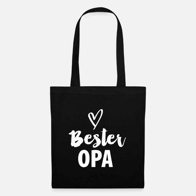 Bester Opa - Stoffbeutel - Schwarz