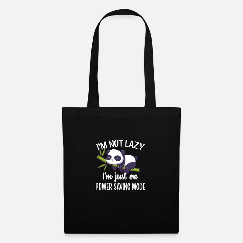 Panda - Sac en tissu - noir
