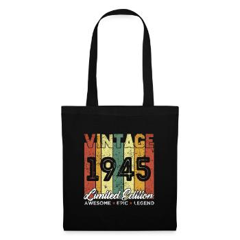 Vintage 1945 Birthday Gift Limited Edition - Tote Bag - black - Front