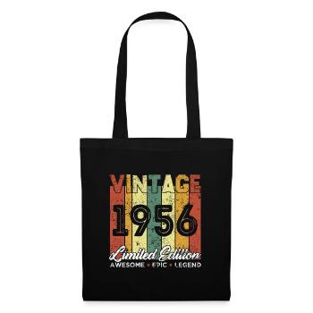 Cadeau D'anniversaire Vintage 1956 Edition limitée - Sac en tissu - noir - Devant