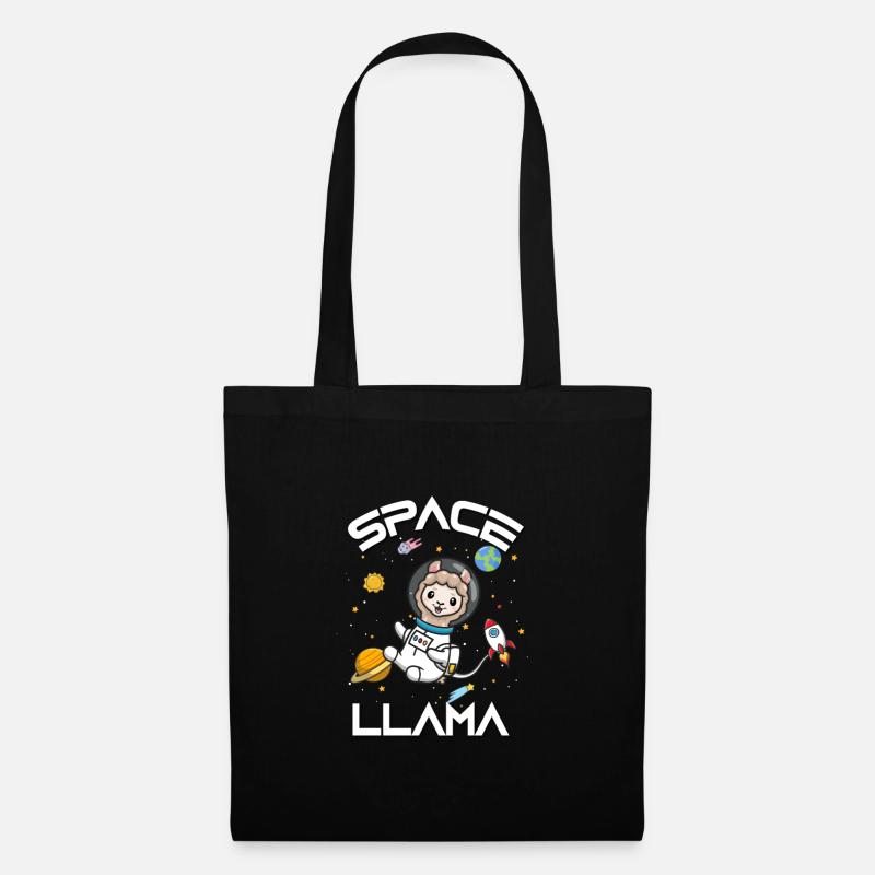 Lama - Stoffbeutel - Schwarz