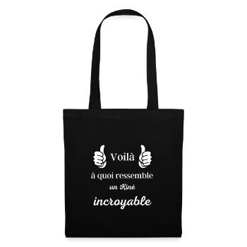 Voilà à quoi ressemble un kiné incroyable ! fête - Sac en tissu - noir - Devant