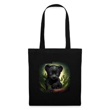 Black Baby Jaguar Wildcat Africa Wilderness - Tote Bag - black - Front
