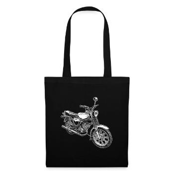 Simme Kult Moped aus der DDR - Stoffbeutel - Schwarz - Vorne