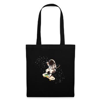 astronaut,skateboard,stars,skater,comic,illu - Tote Bag - black - Front