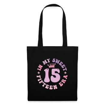 In My Sweet Fifteen Era 15th Birthday 15th - Tote Bag - black - Front