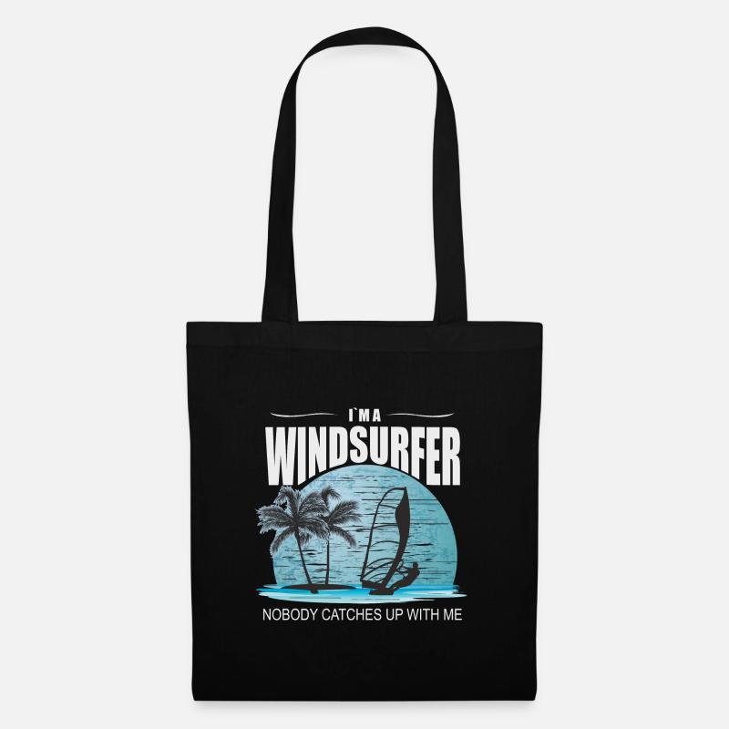 I`m a Windsurfer Windsurfen Windsurfing Kitesurfen - Stoffbeutel - Schwarz