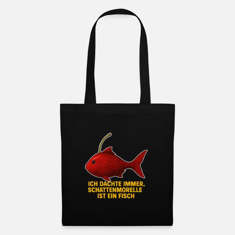 Fish morello cherries - Tote Bag - black