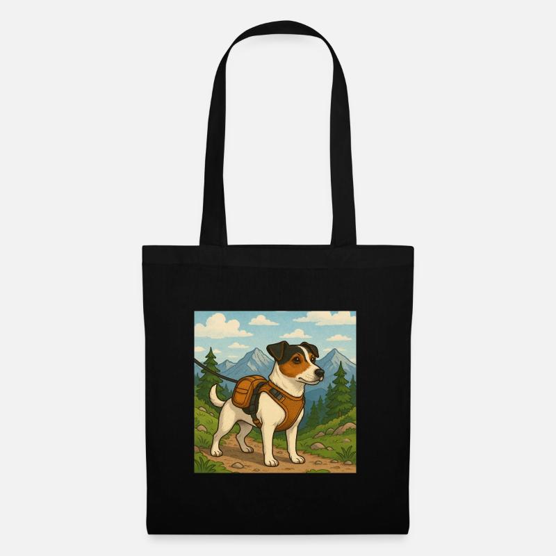 Jack Russel Wanderer - Stoffbeutel - Schwarz