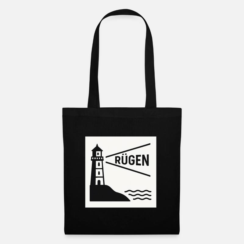Rügen - Stoffbeutel - Schwarz